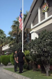 Flag hoisting Ceremony held in Conjunction of Malaysia's 68th National Day