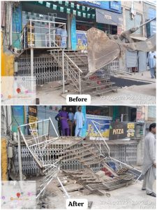 CDA says 95% of GT Road encroachments at 26 Number Chungi cleared