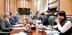Federal Minister for Commerce Jam Kamal Khan and Iranian Minister for Industry, Mines and Trade Mohammad Atabak during a high-level meeting, both sides reaffirmed commitment to deepening trade, boosting border cooperation and fostering regional economic integration