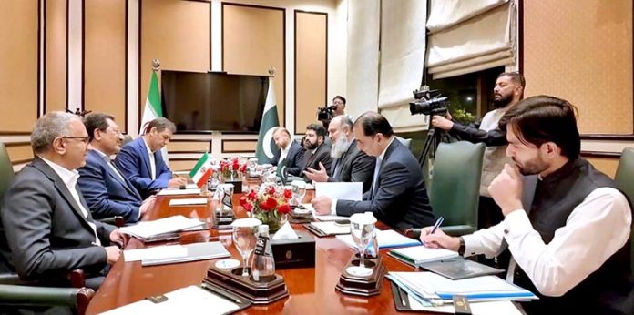 Federal Minister for Commerce Jam Kamal Khan and Iranian Minister for Industry, Mines and Trade Mohammad Atabak during a high-level meeting, both sides reaffirmed commitment to deepening trade, boosting border cooperation and fostering regional economic integration