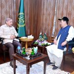 Prime Minister Muhammad Shehbaz Sharif meets Governor Gilgit-Baltistan Syed Mehdi Shah