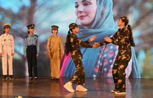 Parliamentary Secretary Ministry of Federal Education & Professional Training and National heritage & Culture Division Ms. Farah Naz Akbar addressing at ceremony of Marka-e-Haq & 78th Independence Day celebrations organized by Pakistan Muslim League Women Wing at local hotel.