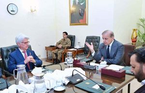 A delegation of Rotary International Foundation led by President Francesco Arezzo called on Prime Minister Muhammad Shehbaz Sharif.
