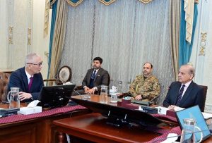 A delegation of Challenge Fashion Private Limited of China meets with Prime Minister Muhammad Shehbaz Sharif.
