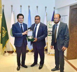 Federal Minister for Petroleum, Ali Pervaiz Malik called on by the High Commissioner of Bangladesh to Pakistan, H.E. Md. Iqbal Hussain.