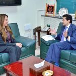 Federal Minister for Petroleum Ali Pervaiz Malik held a meeting with H.E. Ms. Natalie A. Baker, the US Charge d'Affaires to Pakistan