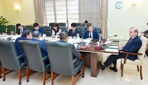Taro Kato, DG Mining & Metals Finance Dept. Japan Bank for International Cooperation calls on Prime Minister Muhammad Shehbaz Sharif.