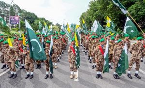 Deputy Prime Minister and Minister for Foreign Affairs Mohammad Ishaq Dar leading Kashmir Youm-e-Istehsal (Kashmir Exploitation Day) rally to condemn India’s illegal and unilateral actions of August 5, 2019, in Indian Illegally Occupied Jammu and Kashmir (IIOJK).