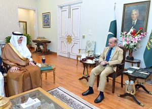 Ambassador Nawaf bin Said Al-Malky, Ambassador of the Kingdom of Saudi Arabia called on the Prime Minister Shehbaz Sharif