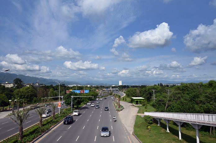 An attractive view of clouds hovering over the sky in the Federal Capital
