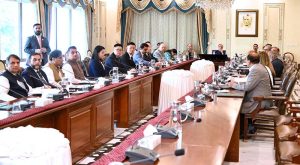 Prime Minister Muhammad Shehbaz Sharif chairs a review meeting on Jinnah Medical Complex and Research Centre.