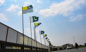 A view of banners and panaflexes installed along the Expressway in the Federal Capital, condemning India’s illegal and unilateral actions of August 5, 2019, in Indian Illegally Occupied Jammu and Kashmir (IIOJK), in observance of Youm-e-Istehsal Kashmir (Kashmir Exploitation Day).