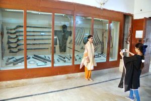 Tourists including women and children are visiting Bahawalpur Museum and are taking keen interest in the objects related to centuries-old civilizations such as Jain Temple, Fort Marut, carved yellow sandstone pillars from Cholistan are on display at Bahawalpur Museum.