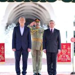 President of Iran H.E. Dr. Masoud Pezeshkian receives guard of honor at Prime Minister's House