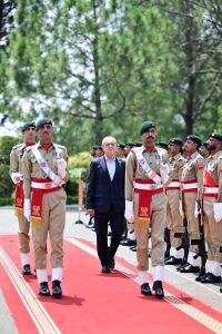 President of Iran H.E. Dr. Masoud Pezeshkian receives guard of honor at Prime Minister's House