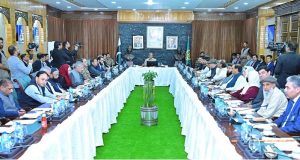 Prime Minister Muhammad Shehbaz Sharif chairs a meeting regarding the recent floods and rehabilitation work in Gilgit-Baltistan.