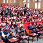 Prime Minister Muhammad Shehbaz Sharif addresses the faculty and students of Tianjin University