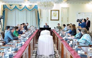 Prime Minister Muhammad Shehbaz Sharif chairs a meeting regarding impact of rising population on development.