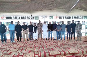 Federal Minister for Science and Technology Khalid Hussain Magsi attended the 12th Hub Rally Cross 25 as the chief guest in Hub, Balochistan.