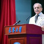 Prime Minister Muhammad Shehbaz Sharif addresses the faculty and students of Tianjin University