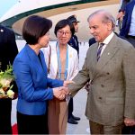 Prime Minister Muhammad Shehbaz Sharif arrives in Tianjin for his official visit to China to attend 25th SCO Council of Heads and 80th anniversary of Chinese People's War of Resistance