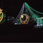 Government buildings, public squares, and private premises illuminated with vibrant decorative lights in connection with Independence Day celebrations