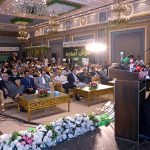 Federal Minister for Planning Development & Special initiatives Professor Ahsan Iqbal addressing a Reception ceremony on receiving Nishan-e-Imtiaz organised by IEP (Institution of Engineers Pakistan) at Johar Town 