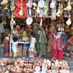 People busy shopping during the three-day annual celebrations of the 320th Urs of Hazrat Shah Abdul Latif Kazmi, popularly known as Bari Imam, in the Federal Capital