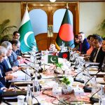 Deputy Prime Minister and Foreign Minister, Senator Mohammad Ishaq Dar, held delegation level talks with the Foreign Adviser of Bangladesh, H.E. Md. Touhid Hossain