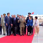 Prime Minister Muhammad Shehbaz Sharif arrives in Tianjin for his official visit to China to attend 25th SCO Council of Heads and 80th anniversary of Chinese People's War of Resistance