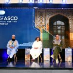 During the panel discussion at the international conference titled “Best of ASCO 2025” organized by Himmel Pharmaceuticals and the Society of Medical Oncology Pakistan, doctors are responding to questions from the participants 