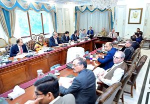 Prime Minister Muhammad Shehbaz Sharif chairs a meeting to review progress on 100 MW Solar Project for Gilgit Baltistan.