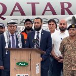 Federal Minister for Information and Broadcasting, Attaullah Tarar, attended the send-off ceremony as Chief Guest at Islamabad International Airport, joined by senior officials from the Government of Pakistan, NDMA, and the Embassy of Palestine