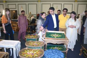 Prime Minister's Coordinator Rana Ehsan Afzal is visiting Faisalabad Furniture Expo organized at Quilim Marquee West Canal Road.