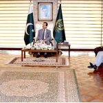 Dr. Jemal Beker Abdula, Ambassador of Federal Democratic Republic of Ethiopia in a meeting with Chairman Senate, Syed Yousaf Raza Gilani and other Parliamentarians at the Parliament House.