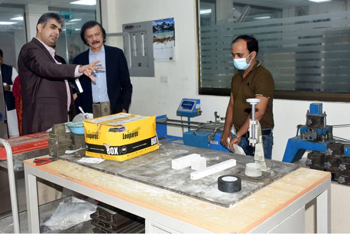 Special Assistant to the Prime Minister (SAPM) for Industries and Production Haroon Akhtar Khan visits to the Technological Upgradation and Skills Development Company (TUSDEC)