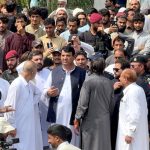 Federal Minister and President PMLN-KP Engr Amir Muqam, visiting various flood-affected areas of District Buner.