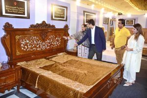 Prime Minister's Coordinator Rana Ehsan Afzal is visiting Faisalabad Furniture Expo organized at Quilim Marquee West Canal Road.
