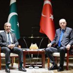 Prime Minister Muhammad Shehbaz Sharif meets with President of Turkiye H.E. Recep Tayyip Erdogan, on the sidelines of the SCO Council of Heads of State