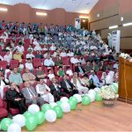 Senator Irfan Siddiqui addressing an event to celebrate the 78th Independence Day of Pakistan at Aiwan Quaid