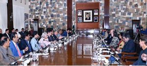 Sindh Chief Minister Syed Murad Ali Shah meets a high-level World Bank delegation, led by Country Director Ms. Bolormaa Amgaabazar, to review the portfolio of ongoing World Bank-assisted projects at CM House.