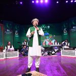 Renowned Chitrali singer Mansoor Shabab presents national song at an enchanting evening of music and dance "Sham-e-Music" to celebrate Pakistan's Independence Day at PNCA