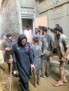 Federal Reserve Police jawans are carrying out rescue and relief operations in flood-hit areas of Swat.
