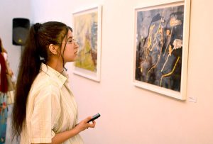 H.E. Akamatsu Shuichi, Ambassador of Japan to Pakistan, inaugurates the art exhibition titled "From Surreal to the Real – A Spiritual Travelogue", organized in collaboration with Nomad Gallery at PNCA.