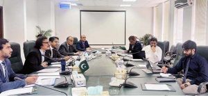 Special Assistant to the Prime Minister on Industries & Production, Haroon Akhtar Khan chairs a high level meeting of Sub-committees of Industrial policy, at Ministry of Industries and Production