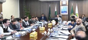 Advisor to the Prime Minister on Inter Provincial Coordination, Rana Sana Ullah Khan is presiding over a high-level meeting on water-usage charges issue in AJK, at Ministry of Inter-Provincial Coordination.