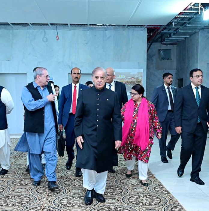Prime Minister Muhammad Shehbaz Sharif visits the IT/Technology Park under construction in the federal capital