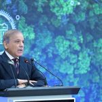 Prime Minister Muhammad Shehbaz Sharif addresses the launching ceremony of the New Energy Vehicles Policy.