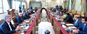 Prime Minister Muhammad Shehbaz Sharif chairs a meeting on National Industrial Policy.