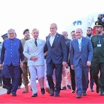 Prime Minister Muhammad Shehbaz Sharif receives Dr. Seyed Ebrahim Raisi, President of the Islamic Republic of Iran and his delegation upon their arrival in Islamabad for a two-day official visit to Pakistan